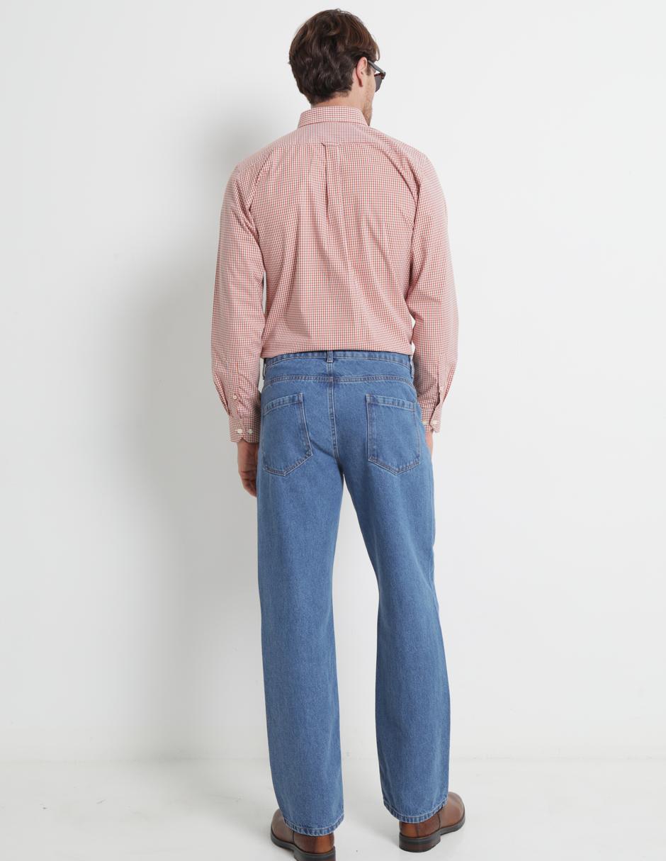 Jeans straight Regent Street lavado claro para hombre 2