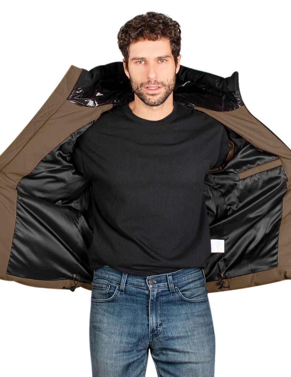 Chamarra casual capitonada para hombre 2