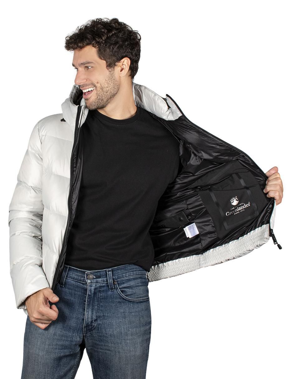 Chamarra casual capitonada para hombre 2