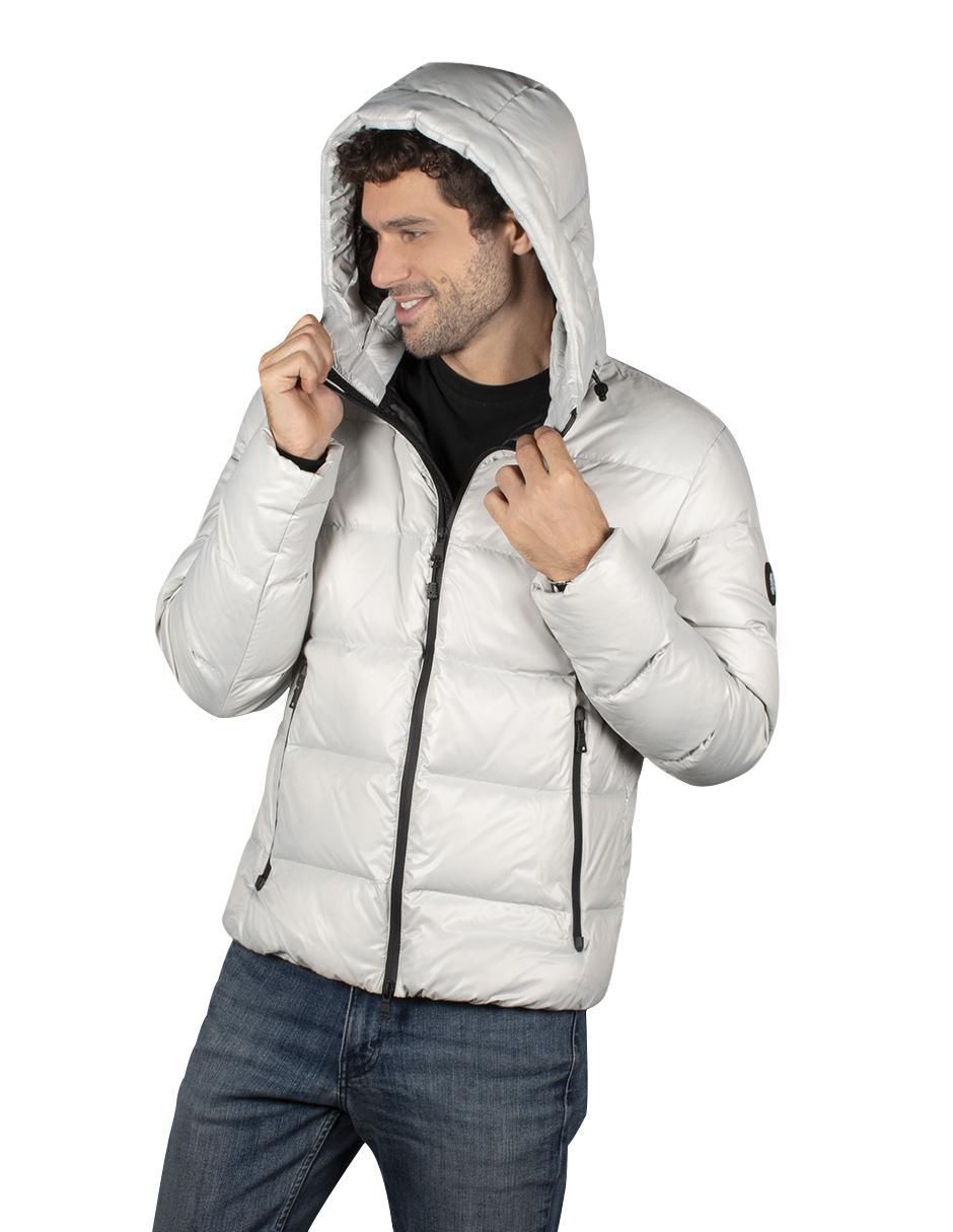 Chamarra casual capitonada para hombre 5