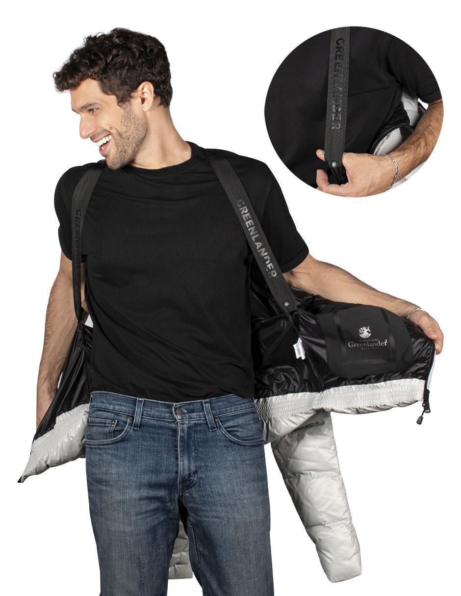 Chamarra casual capitonada para hombre 7