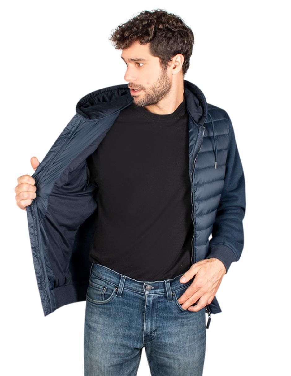 Chamarra casual impermeable capitonada para hombre 2