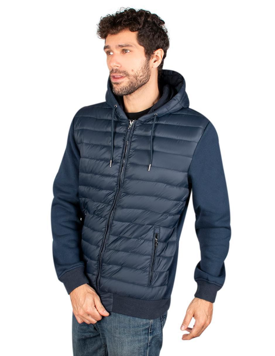 Chamarra casual impermeable capitonada para hombre 3