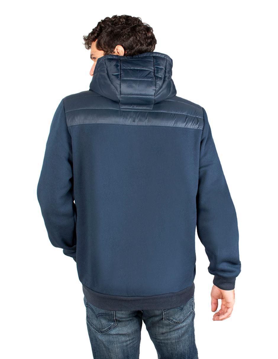 Chamarra casual impermeable capitonada para hombre 4