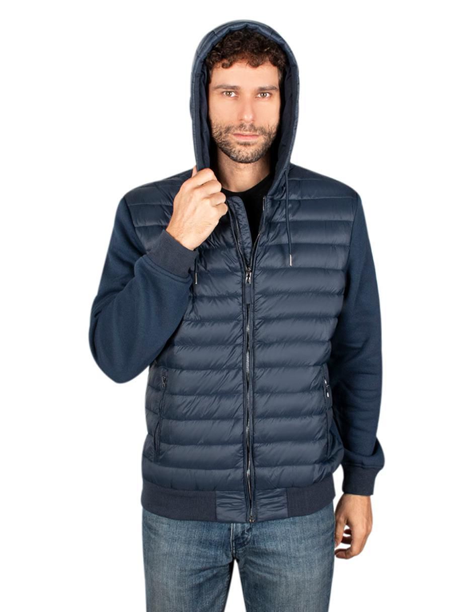 Chamarra casual impermeable capitonada para hombre 5