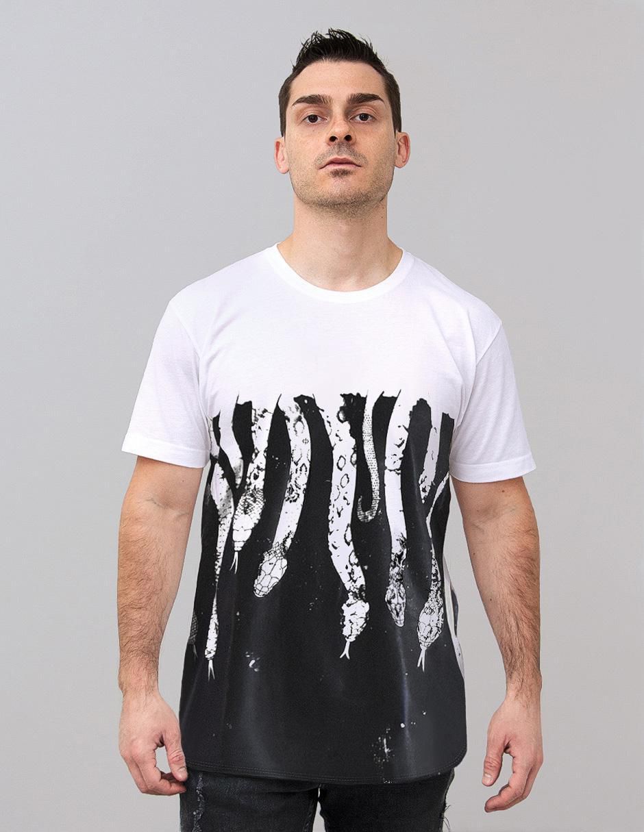 Playera Serpente cuello redondo para hombre Playera Serpente cuello redondo para hombre