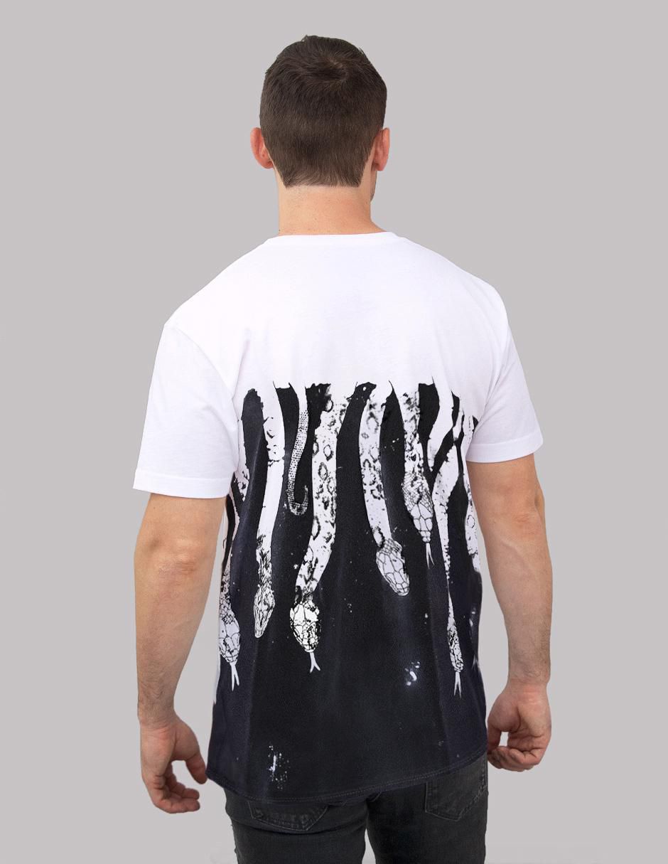 Playera Fnc Collezioni Serpente cuello redondo para hombre