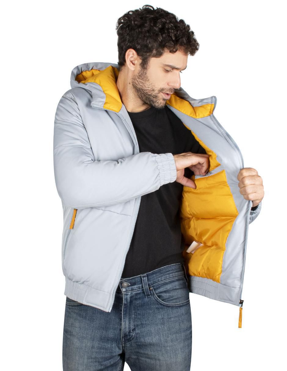 Chamarra casual bolsa con cierre para hombre 2