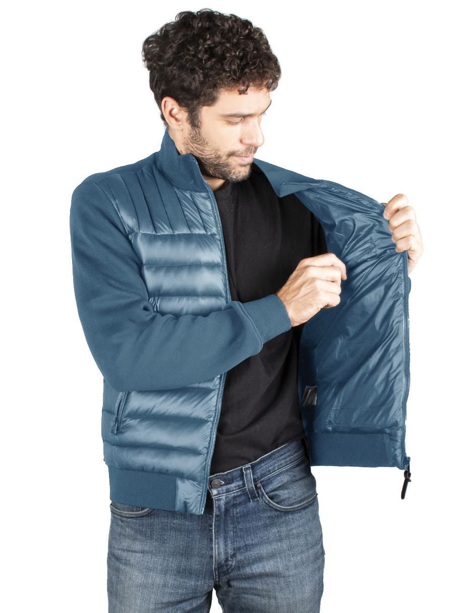 Chamarra casual bolsa con cierre para hombre 2