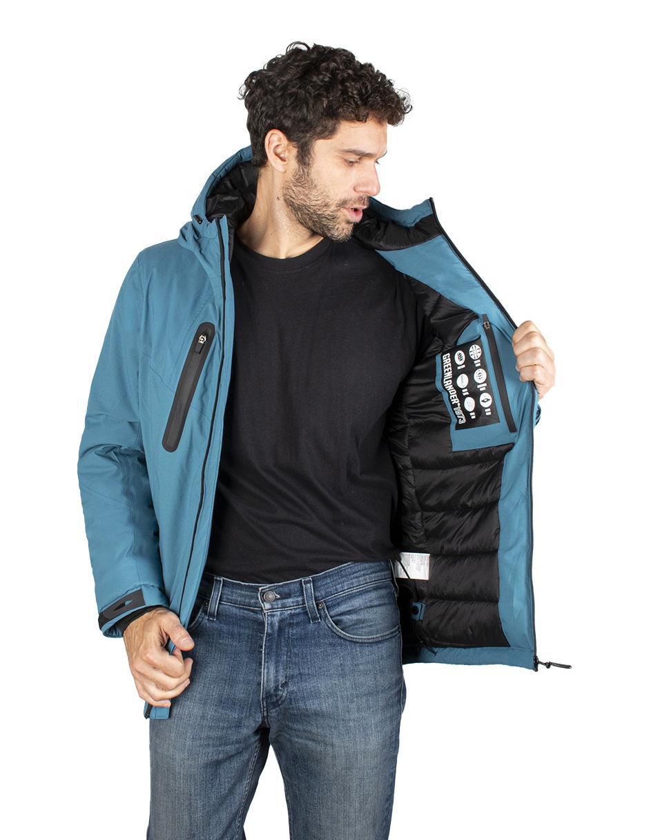 Chamarra casual Estilo reducido en talla con bolsillos para hombre 7