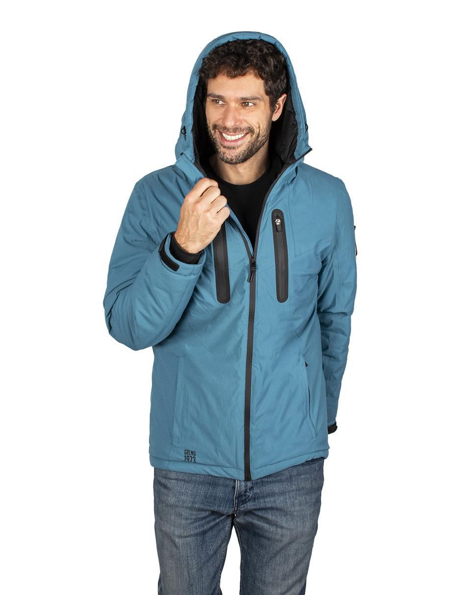 Chamarra casual Estilo reducido en talla con bolsillos para hombre 2