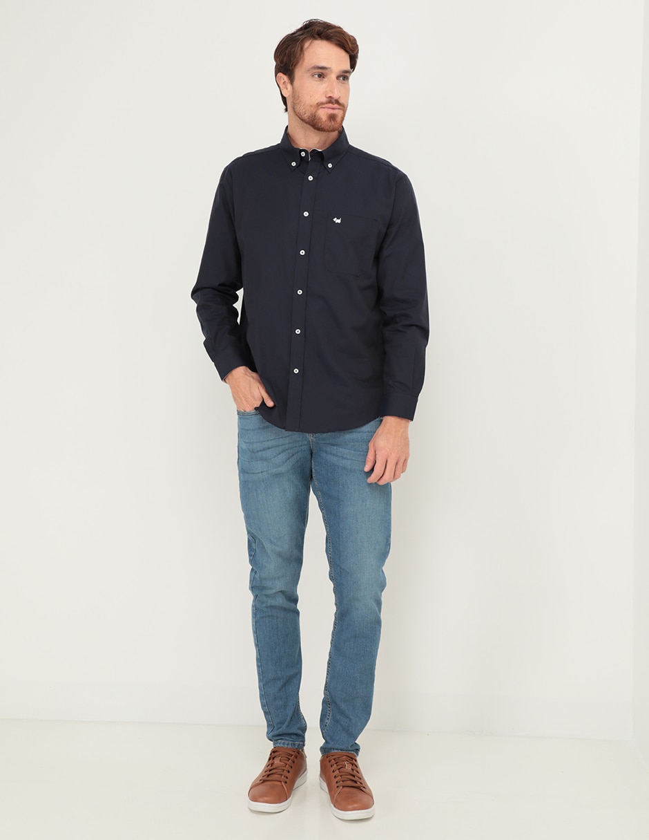 CAMISA FERRIONI M5345H, G, AZUL MARINO