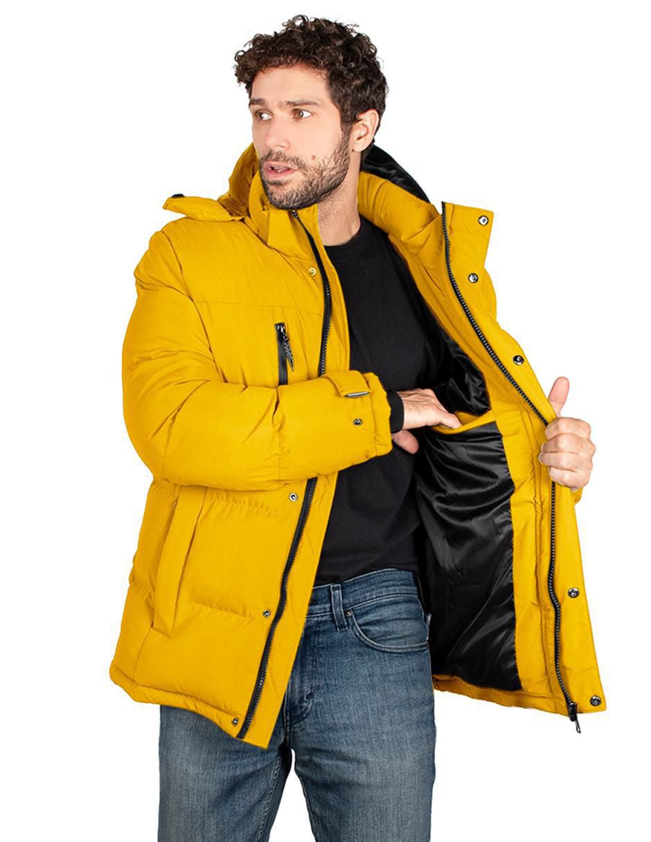 Chamarra casual capucha desmontable para hombre 2
