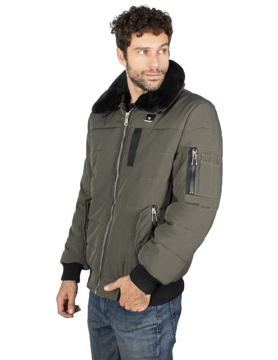 Chamarra casual cuello desmontable para hombre 3
