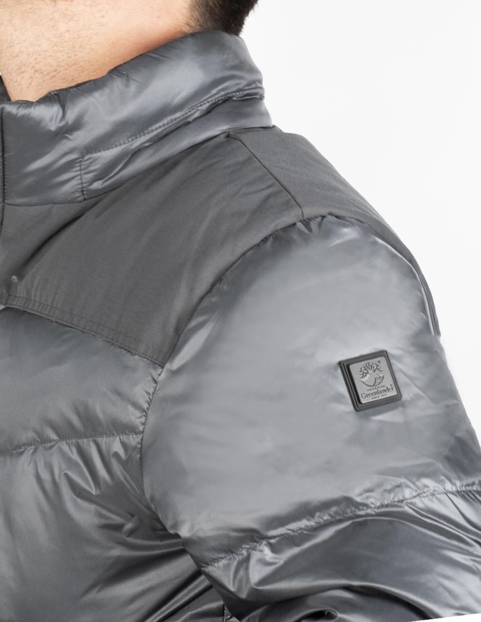 Chamarra casual cuello a contraste para hombre 5