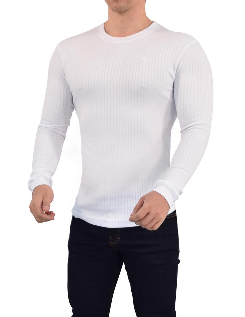 Playera Ribbed cuello redondo para hombre 2