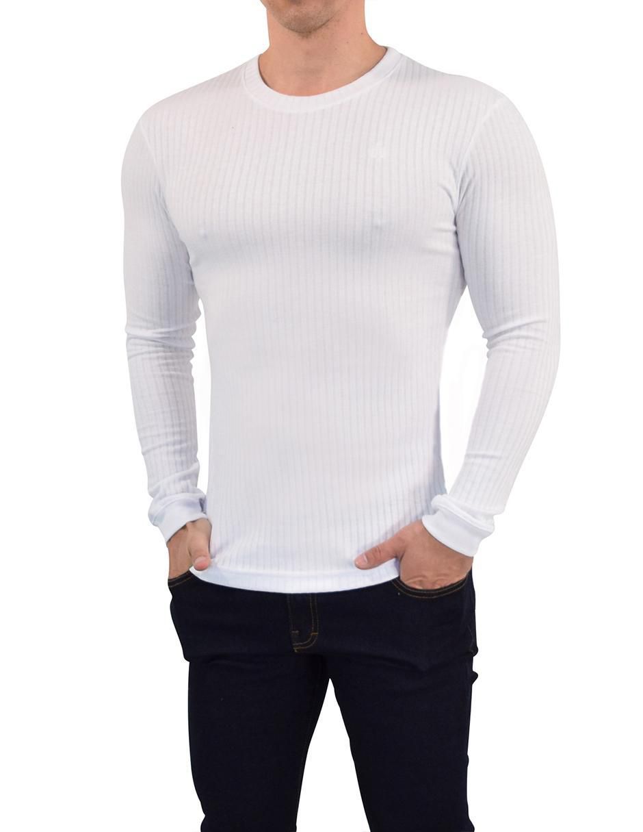 Playera Ribbed cuello redondo para hombre 6