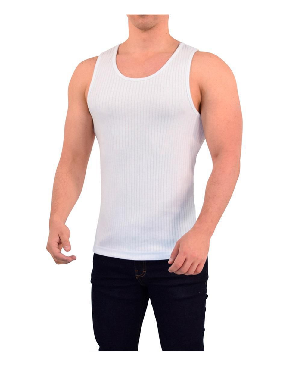 Playera Ribbed cuello redondo para hombre Playera Ribbed cuello redondo para hombre
