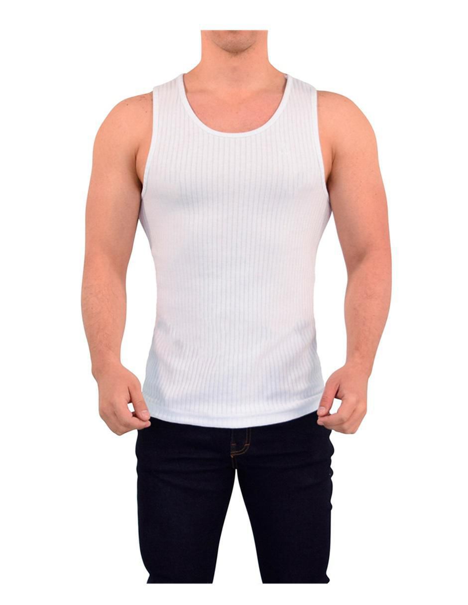 Playera Ribbed cuello redondo para hombre 3