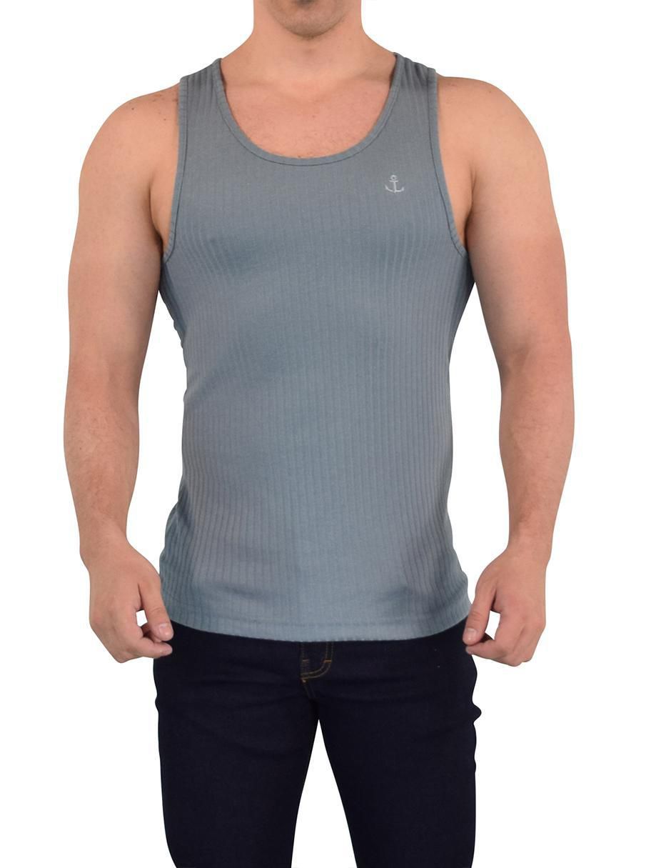 Playera Ribbed cuello redondo para hombre Playera Ribbed cuello redondo para hombre