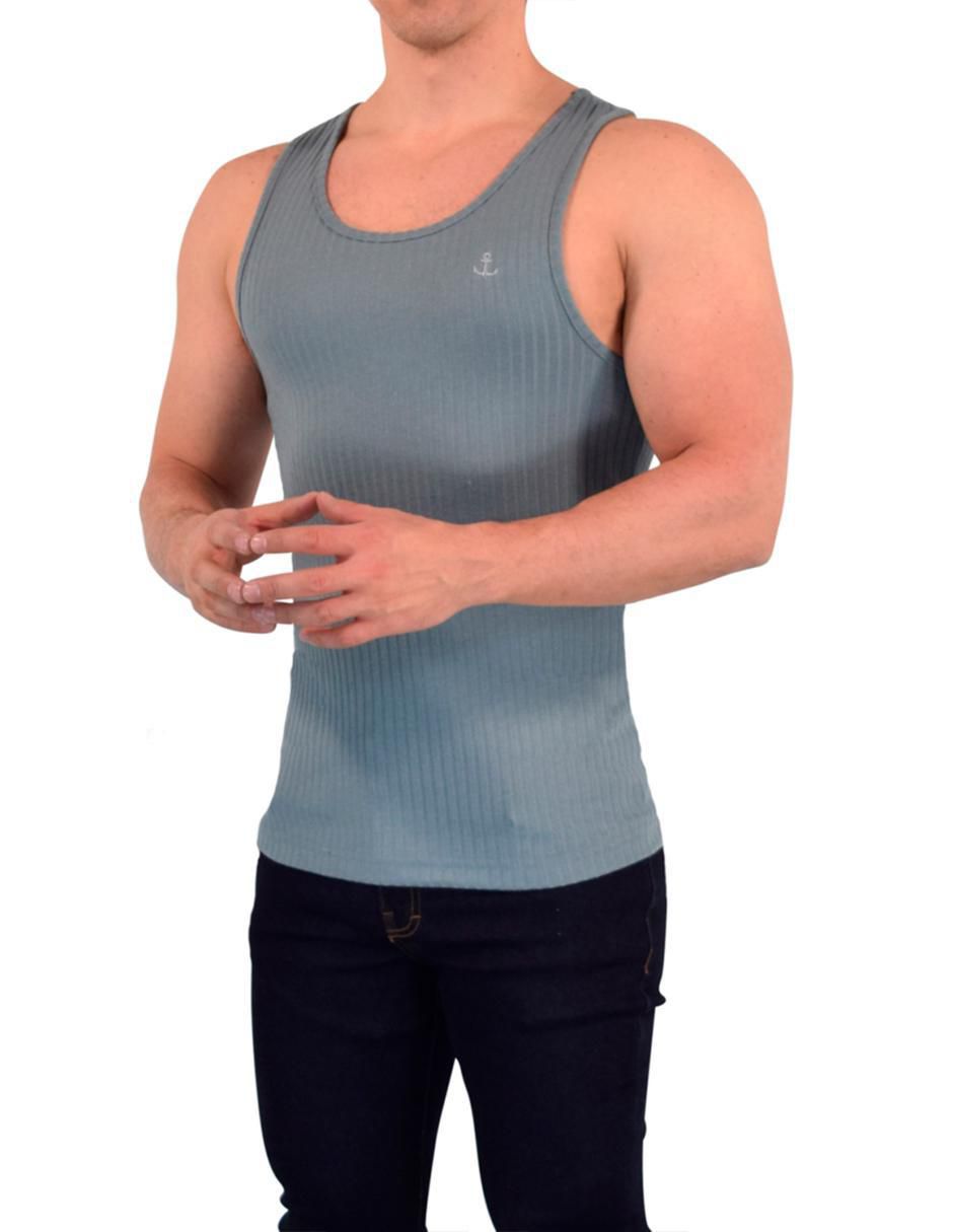 Playera John Leopard Ribbed cuello redondo para hombre