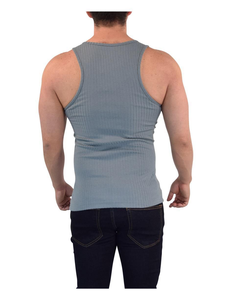 Playera John Leopard Ribbed cuello redondo para hombre