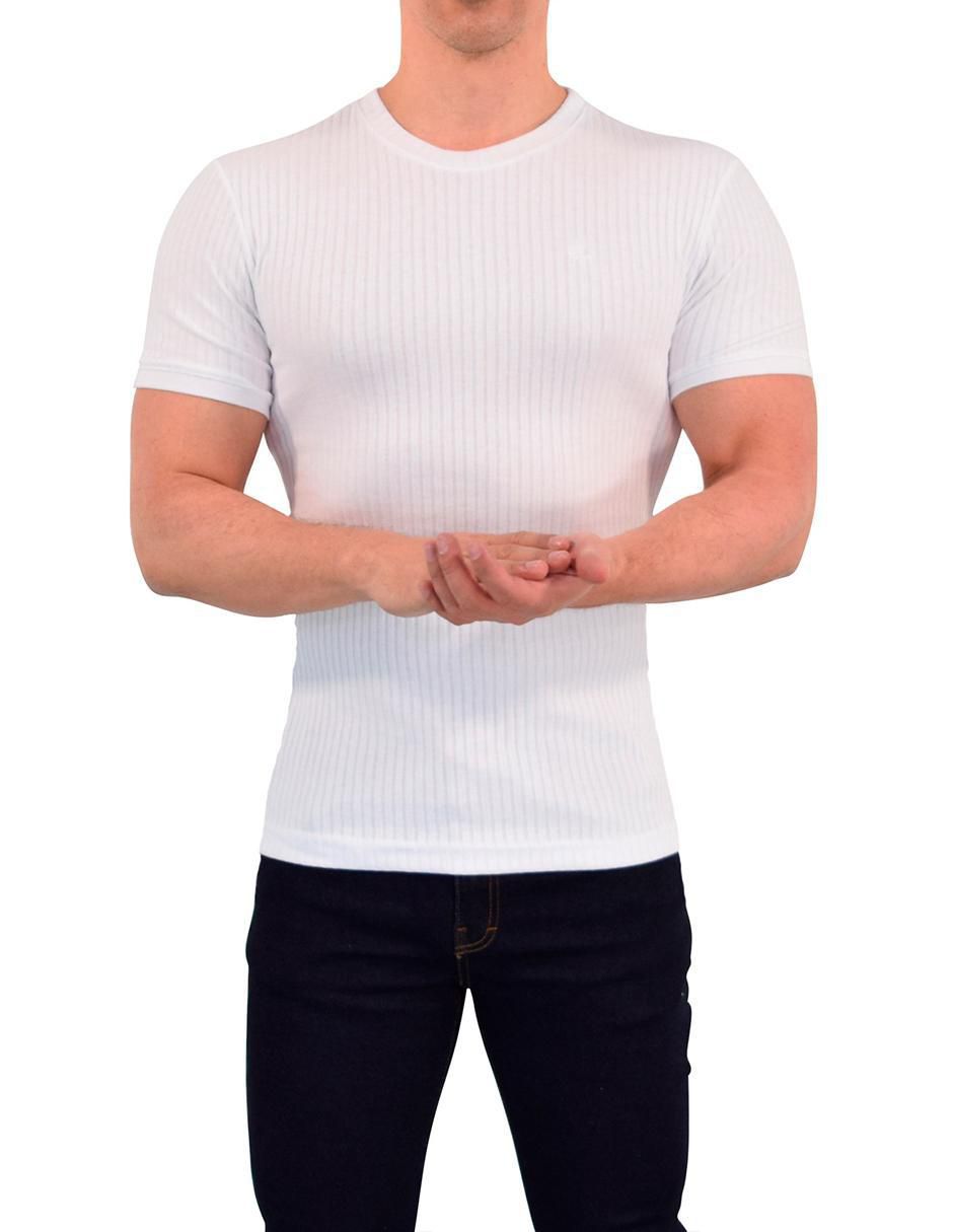 Playera Ribbed cuello redondo para hombre 5