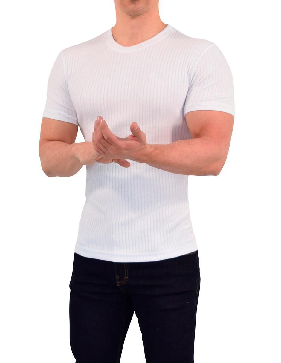 Playera Ribbed cuello redondo para hombre 6