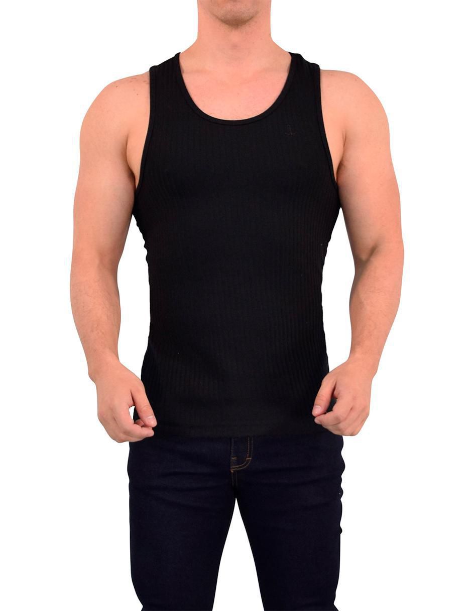 Playera Ribbed cuello redondo para hombre Playera Ribbed cuello redondo para hombre