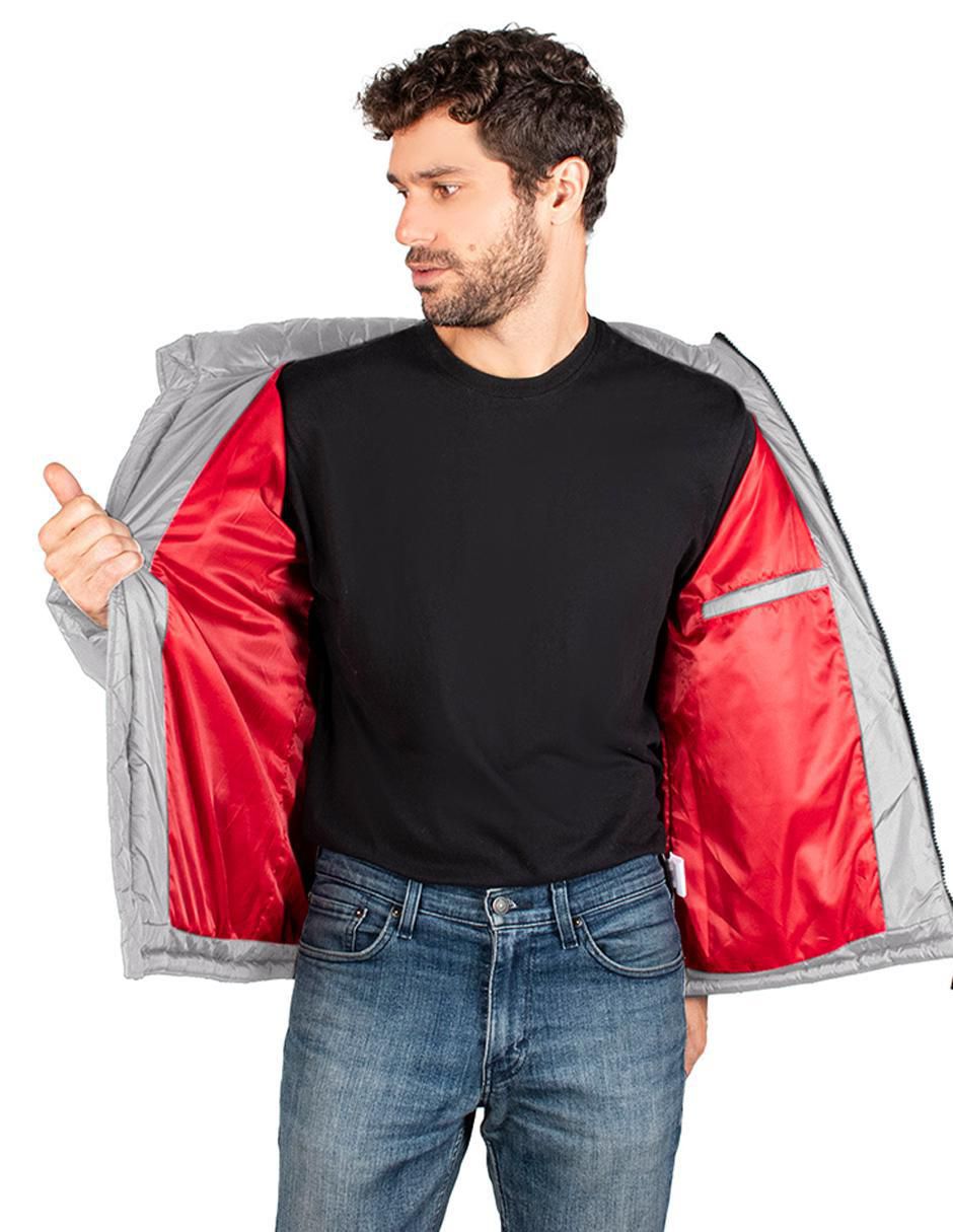 Chamarra casual capucha desmontable para hombre 2