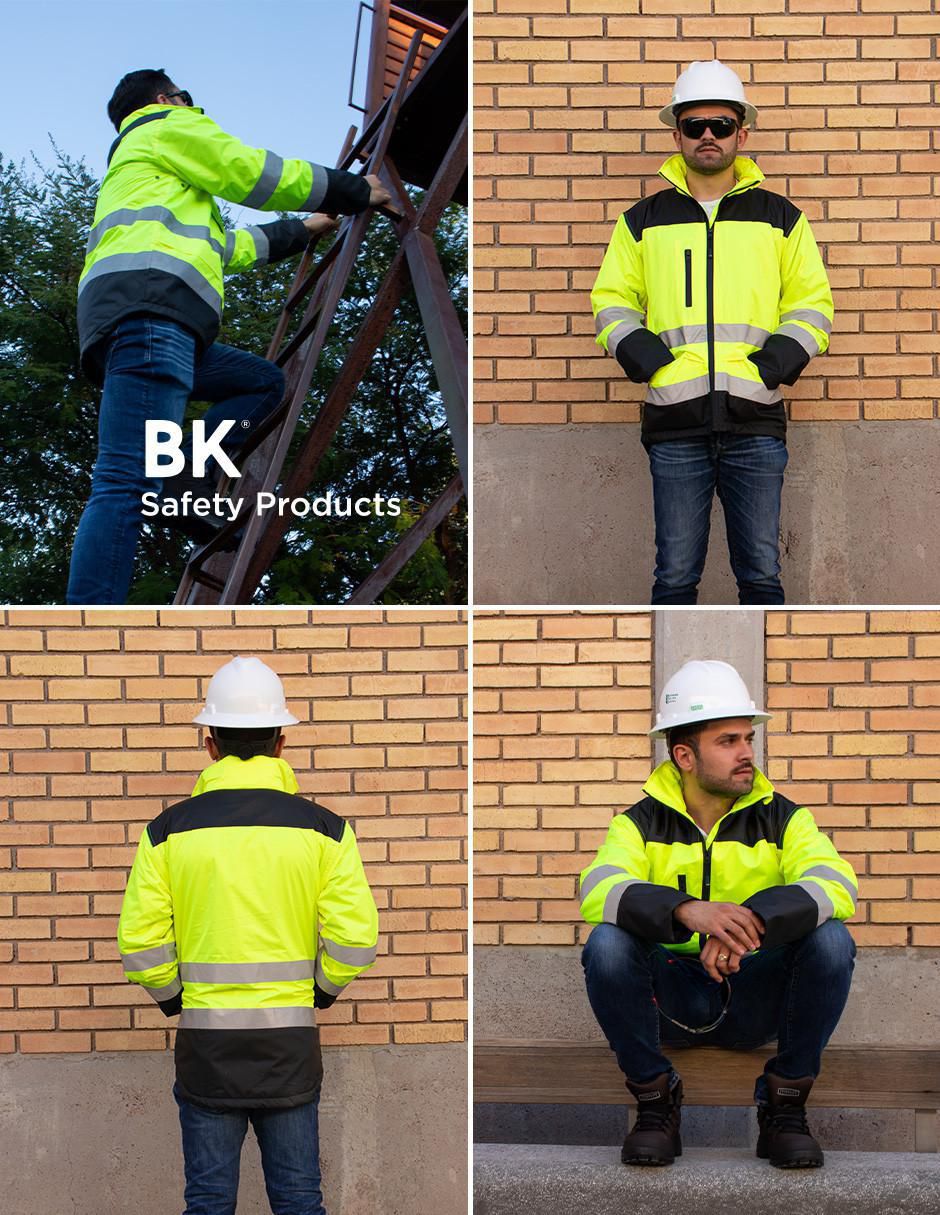 Chamarra casual impermeable con bolsillos para hombre