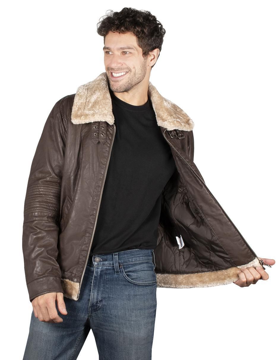 Chamarra casual impermeable cuello a contraste para hombre 5