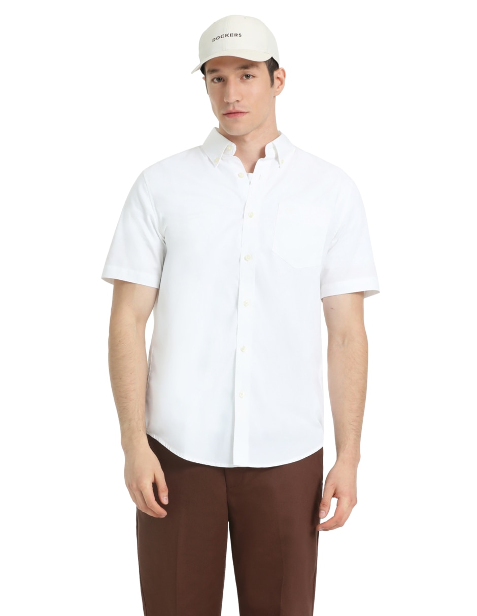Camisa casual de algodón manga corta para hombre 2