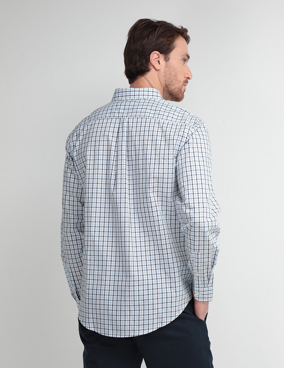 Camisa casual de algodón manga larga para hombre 4