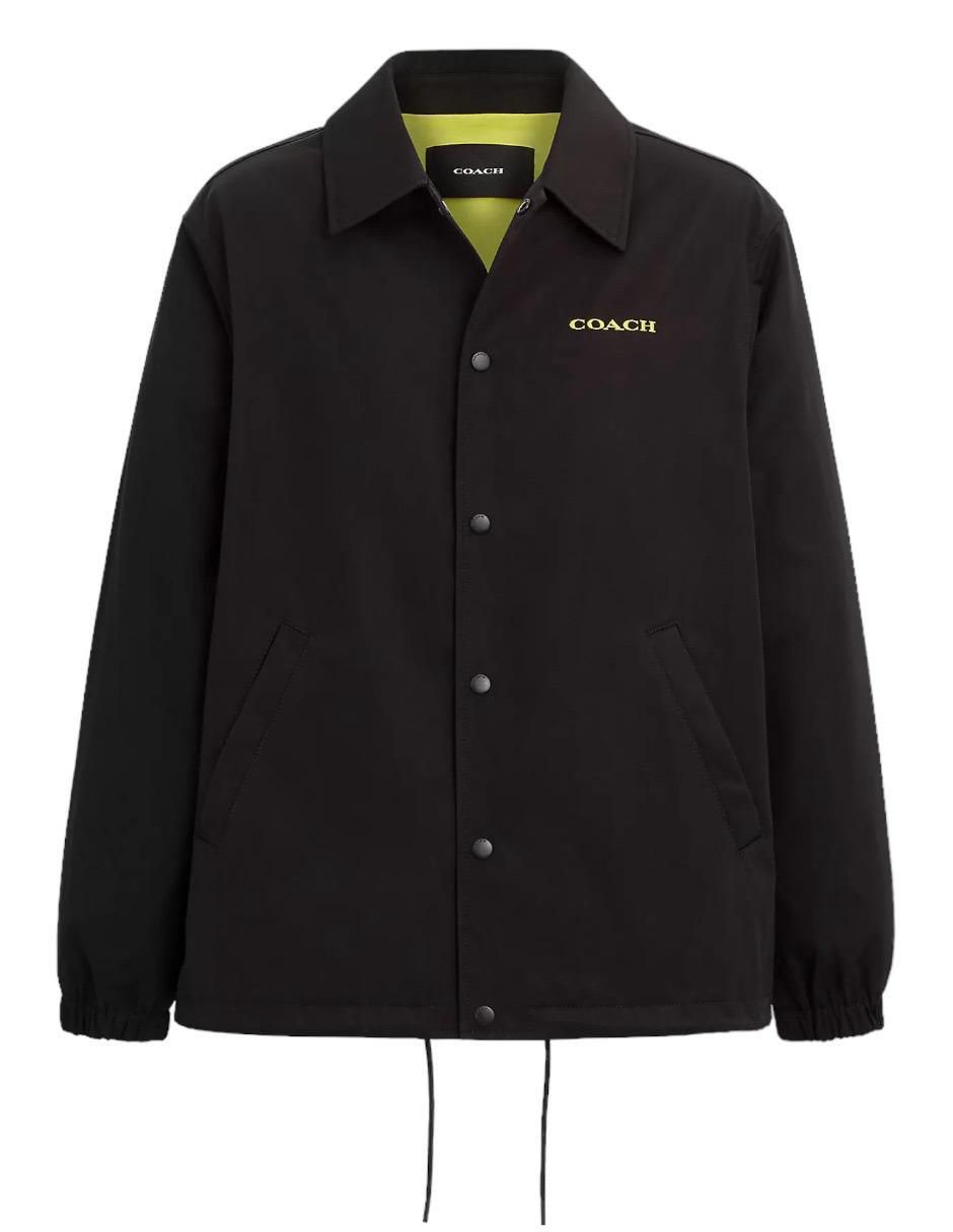 Chamarra casual Coach impermeable con bolsillos para hombre