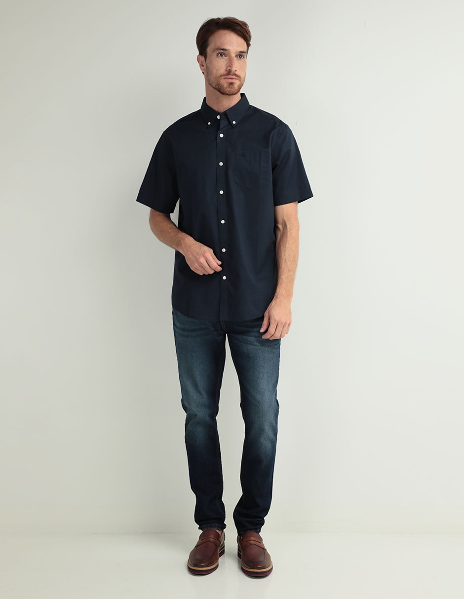 Camisa casual de algodón manga corta para hombre 3