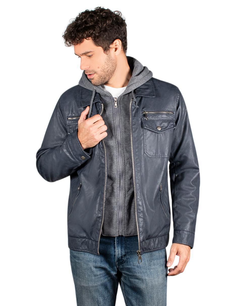 Chamarra casual impermeable capucha desmontable para hombre Chamarra casual impermeable capucha desmontable para hombre