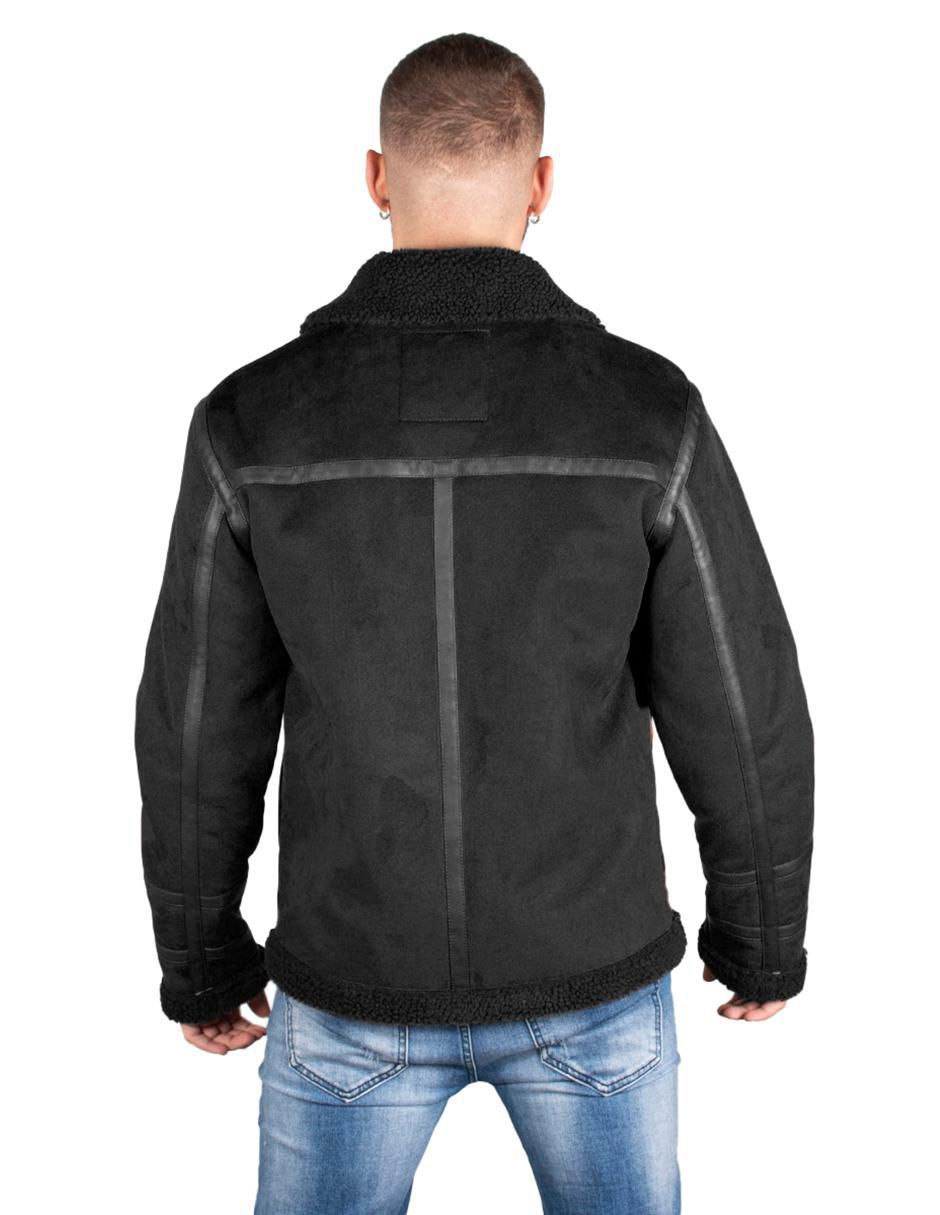 Chamarra casual Greenlander cuello a contraste para hombre