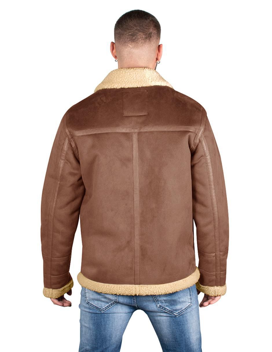 Chamarra casual Greenlander cuello a contraste para hombre