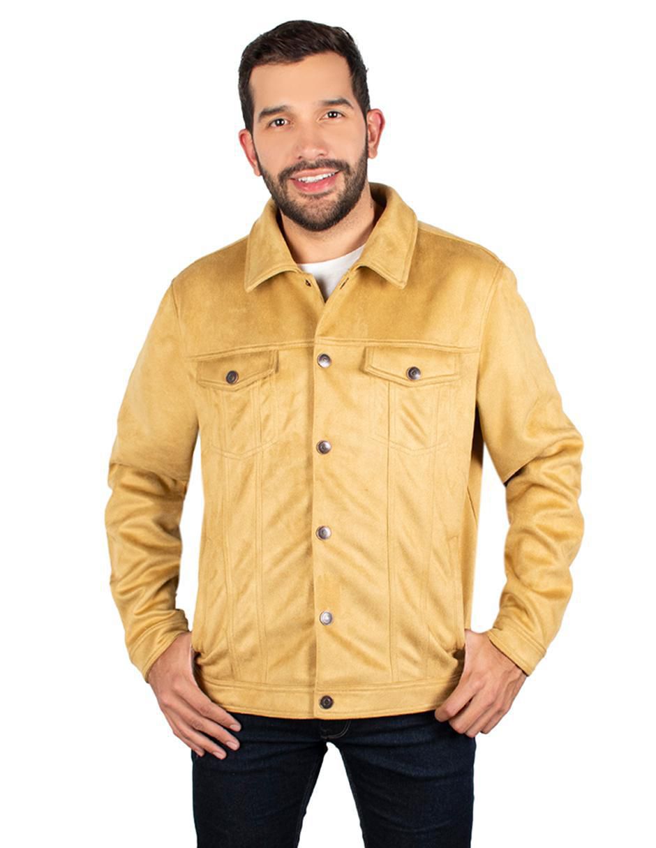 Chamarra casual con bolsillos para hombre