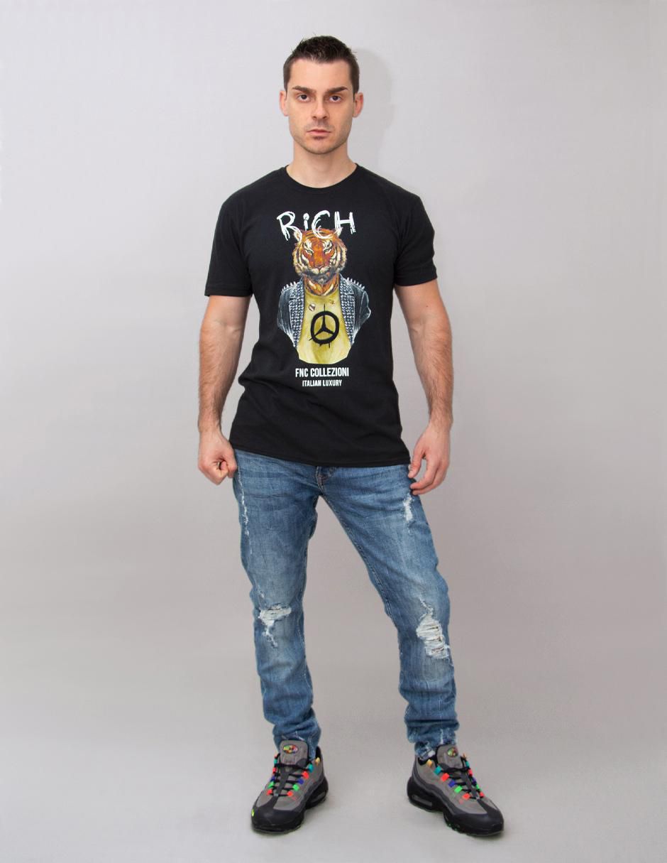 Playera Rich cuello redondo para hombre 3