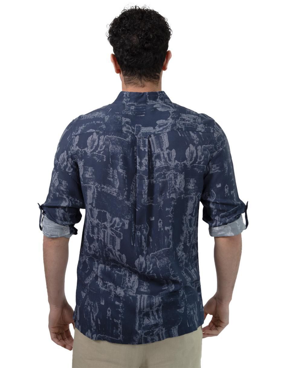 Camisa casual de algodón manga larga para hombre 2