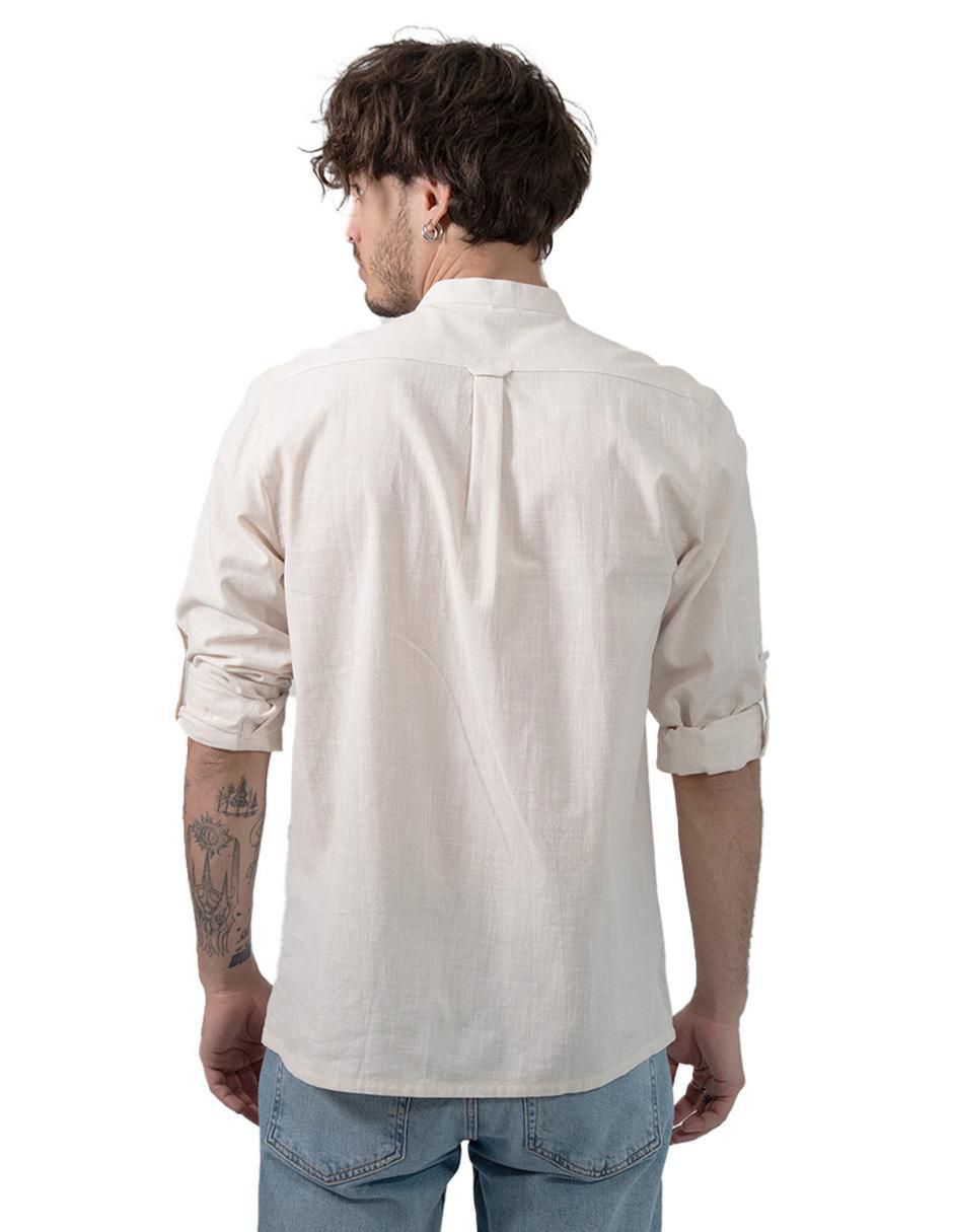 Sobrecamisa casual Generra de algodón manga larga para hombre