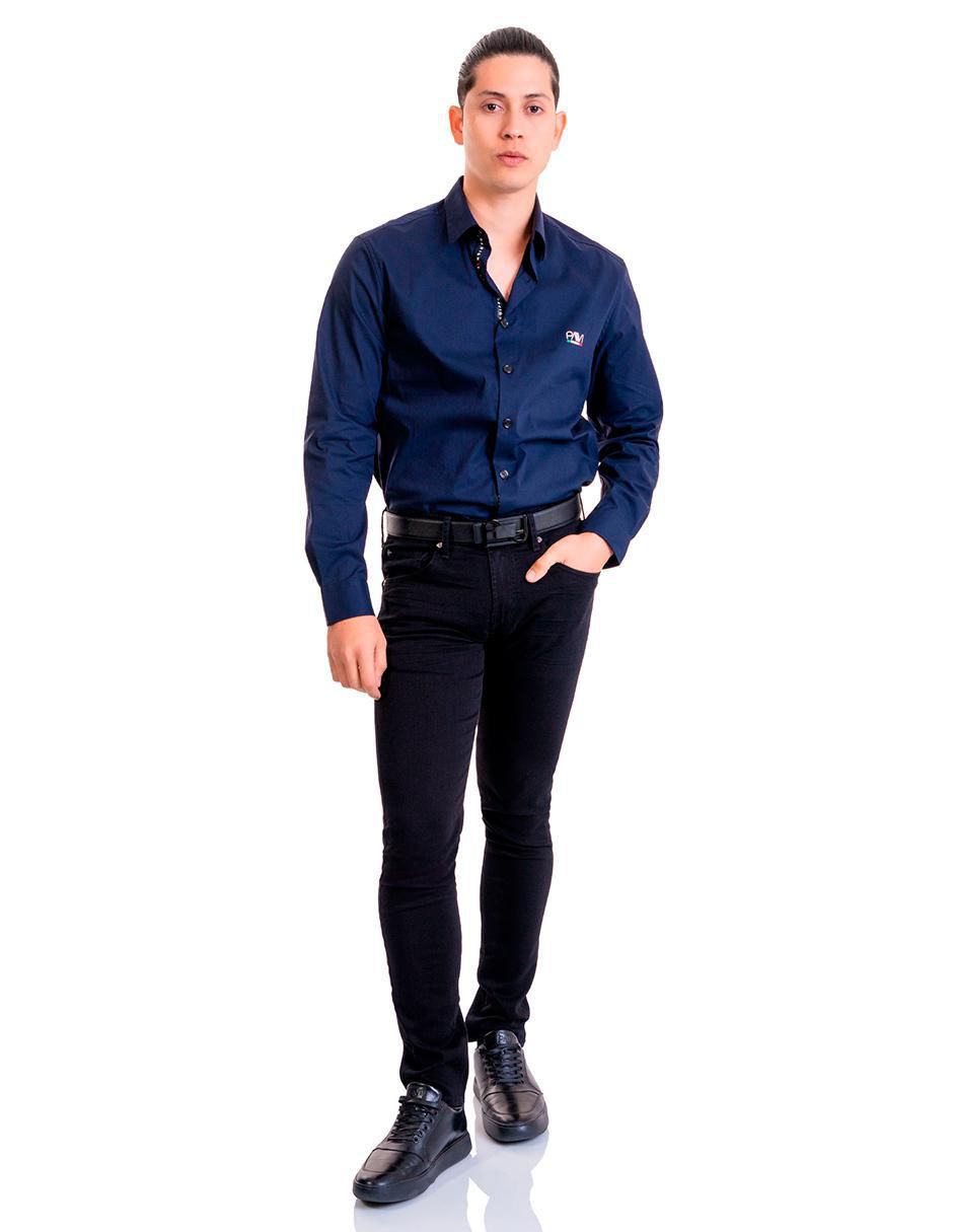 Camisa casual de algodón manga larga para hombre 4