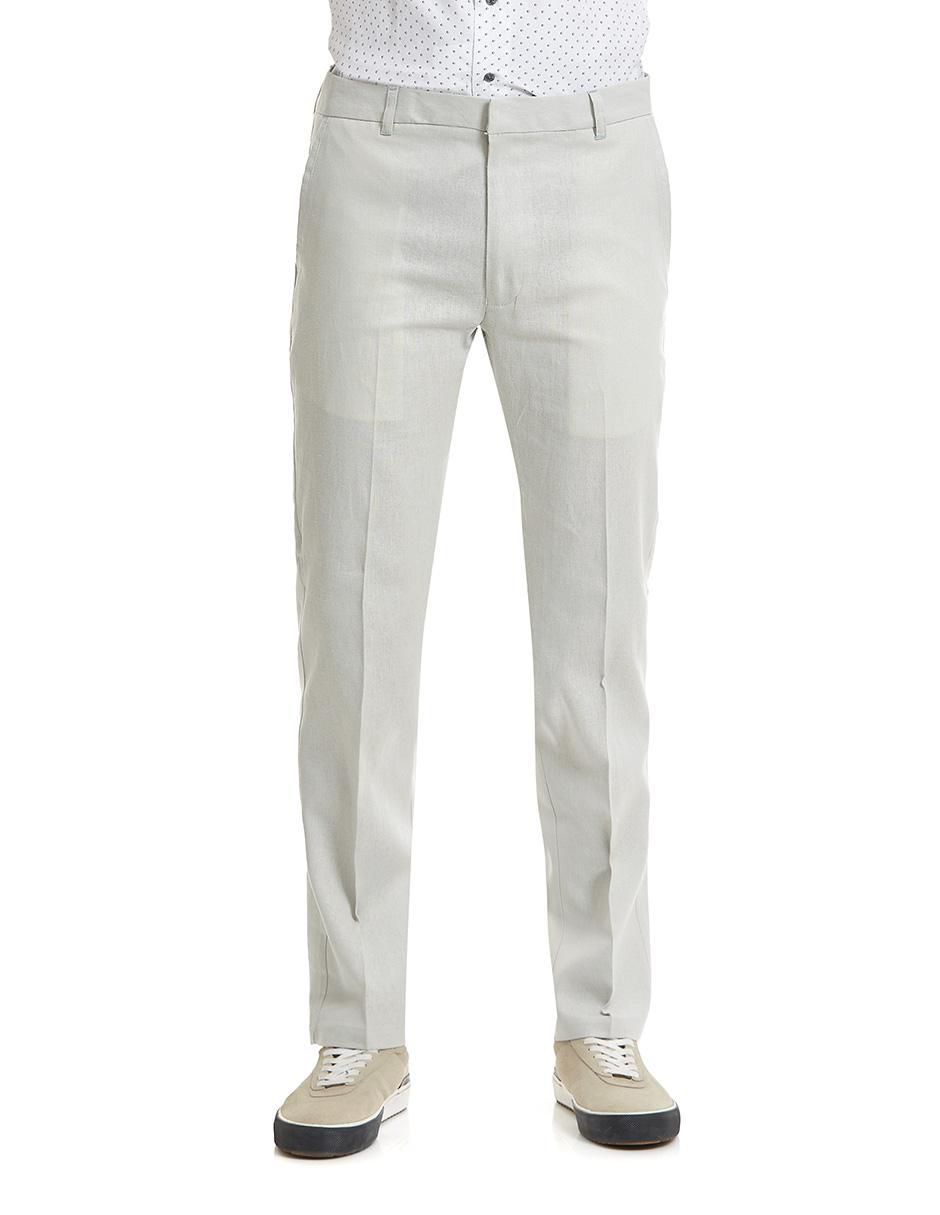 Pantalón de vestir slim de lino para hombre 1