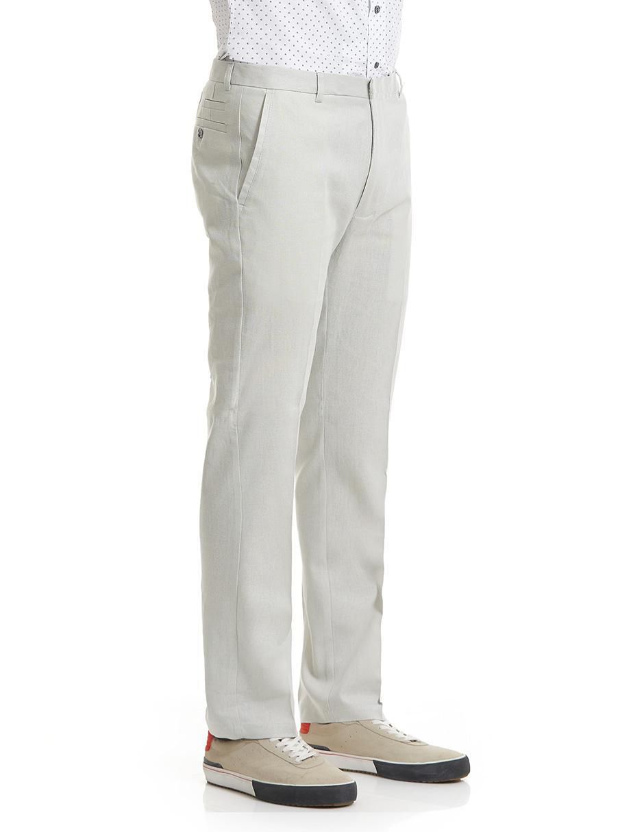 Pantalón de vestir slim de lino para hombre 3