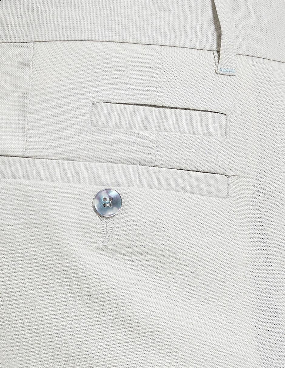Pantalón de vestir slim de lino para hombre 2