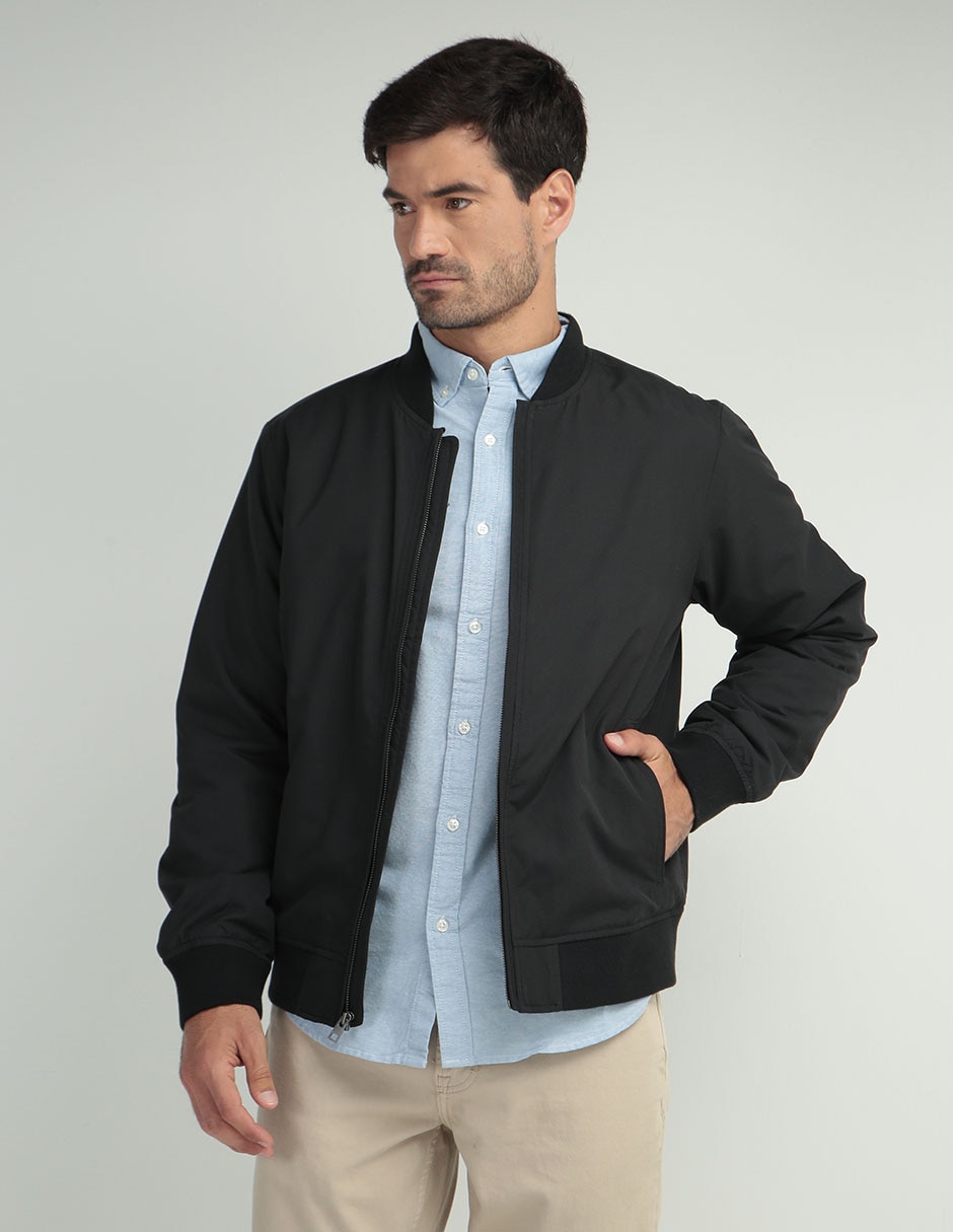 Chamarra casual impermeable bolsa con cierre para hombre Chamarra casual impermeable bolsa con cierre para hombre