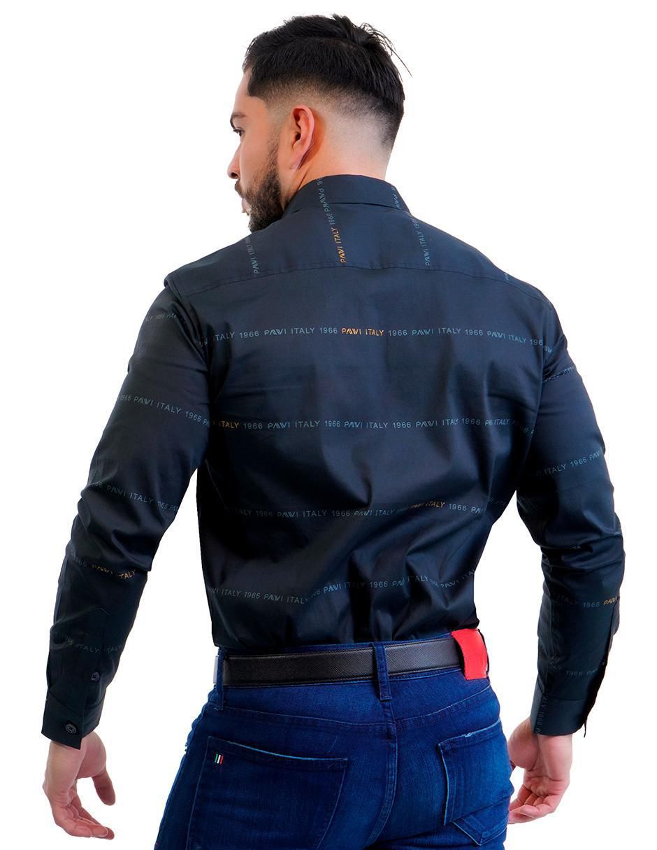 Camisa casual de algodón manga larga para hombre 3