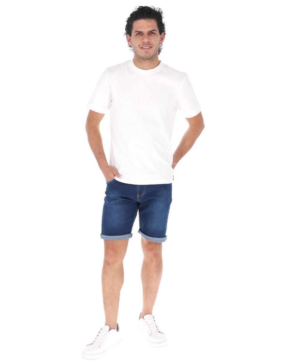 Bermuda Lombard de mezclilla para hombre 6